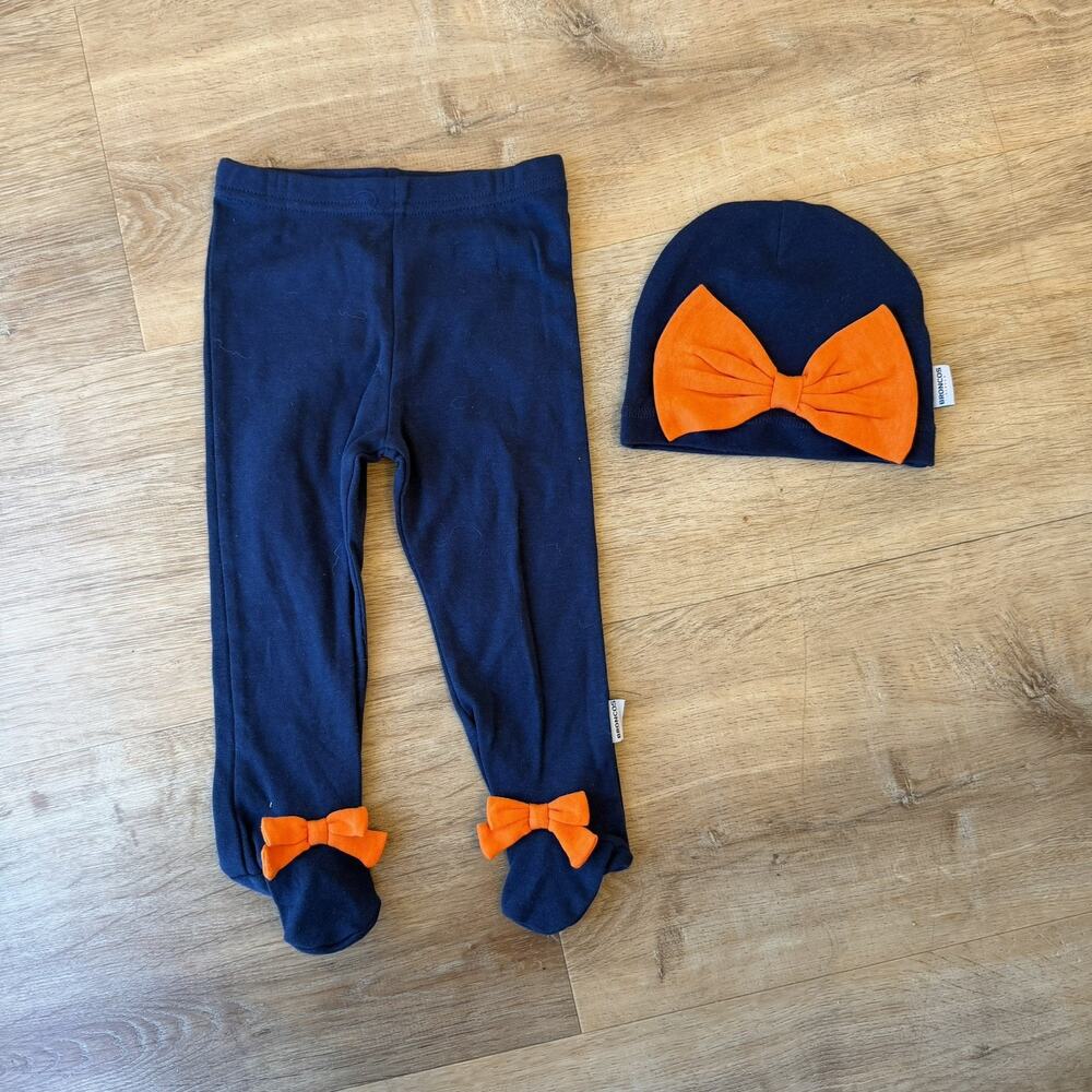 Denver Broncos NFL Baby Hat and Leggings Set size 6-9 months football outfit